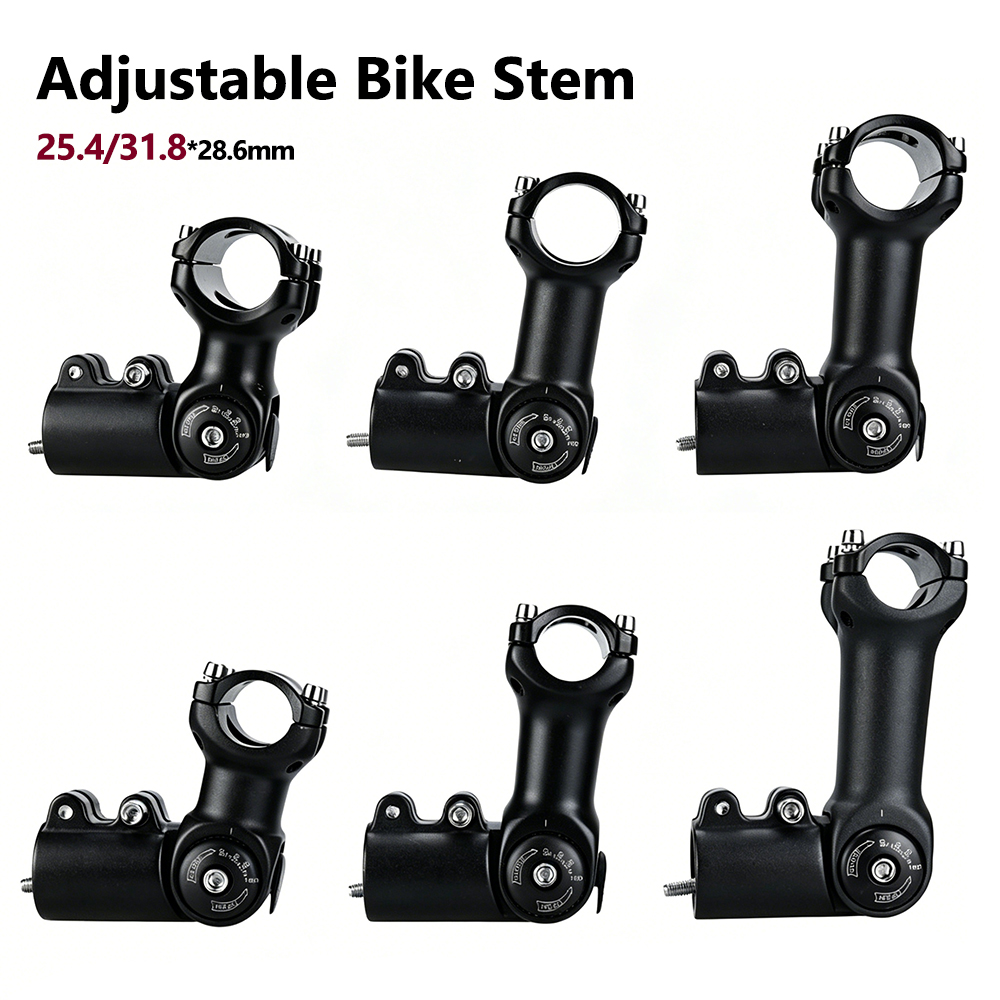 Bike Stem Riser - Adjustable Bike Stem 90-180 Degree Aluminum