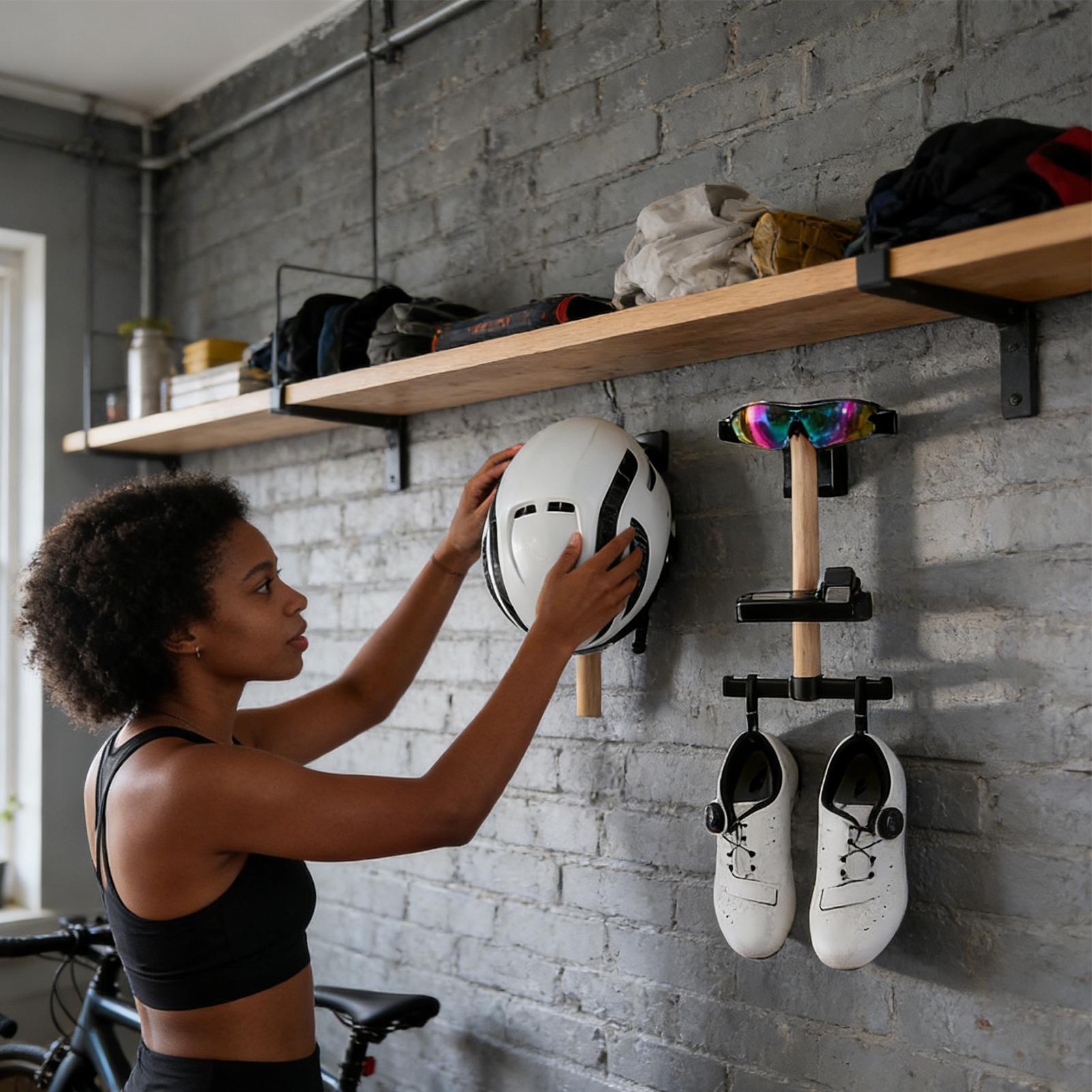 Bicycle Gear Rack 1 Set Wall M - Cycling Gear Stand recension och pris