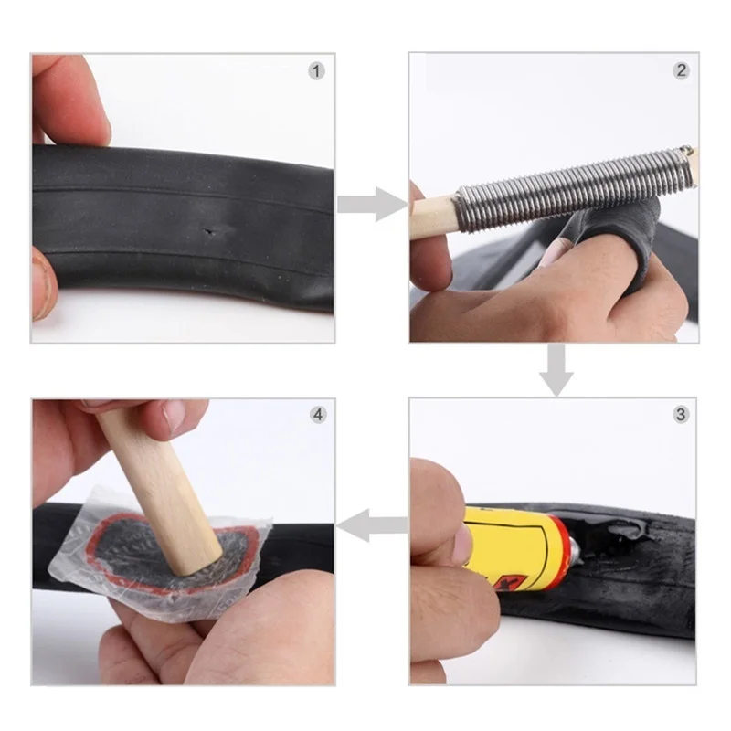 48pcs Bicycle Cold Glue + Glue - Bicycle Repair Kit recension och pris