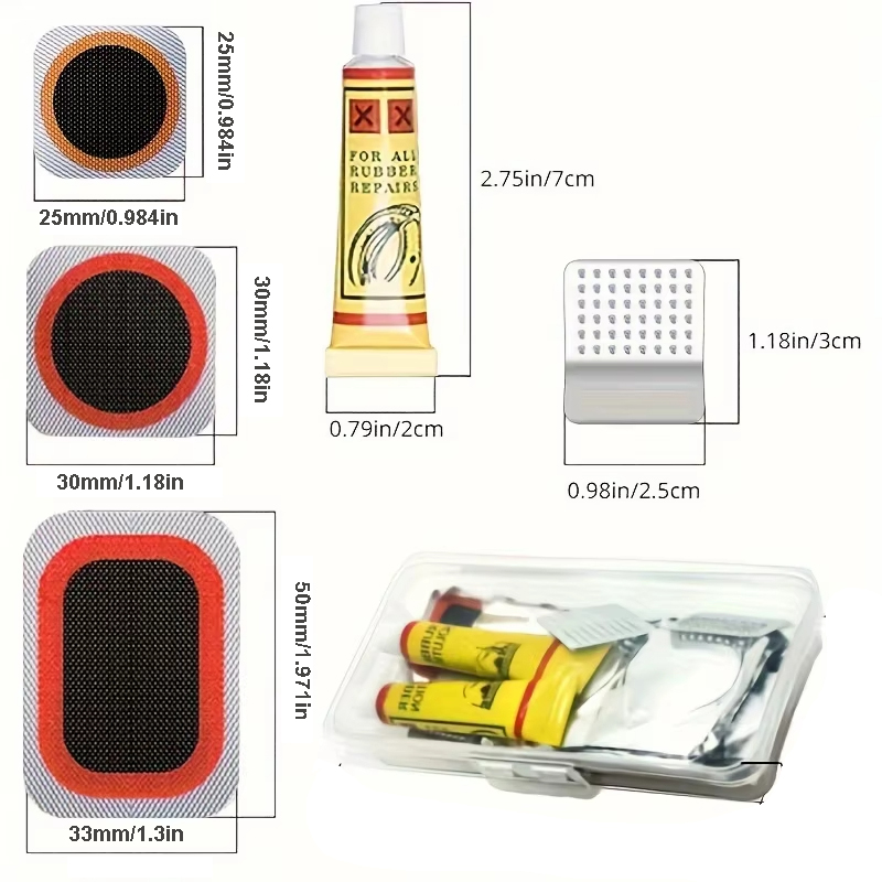 39pcs Bike Tire Repair Kit - B - Bicycle Repair Kit recension och pris