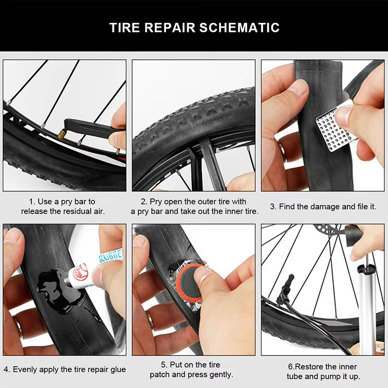 39pcs Bike Tire Repair Kit - B - Bicycle Repair Kit recension och pris