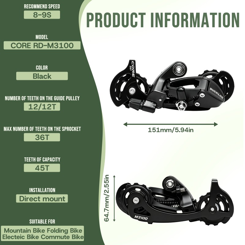 BUCKLOS 8S 9S MTB Rear Deraill - Cycling Gear Stand recension och pris