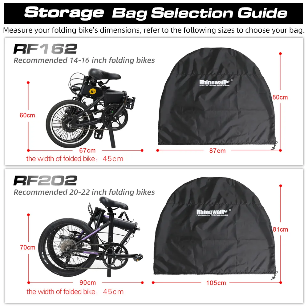 Rhinowalk Folding Bike Storage - Cycling Gear Travel Bag recension och pris