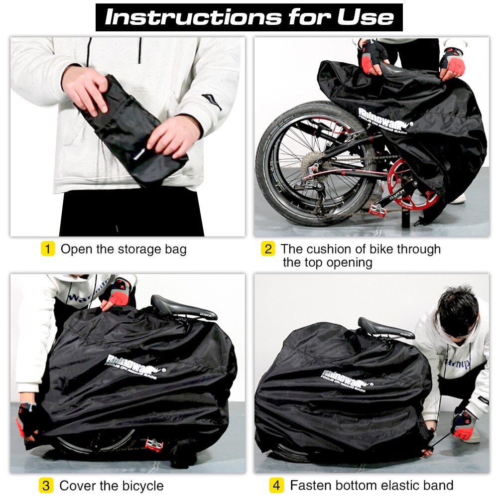 Rhinowalk Folding Bike Storage - Cycling Gear Travel Bag recension och pris