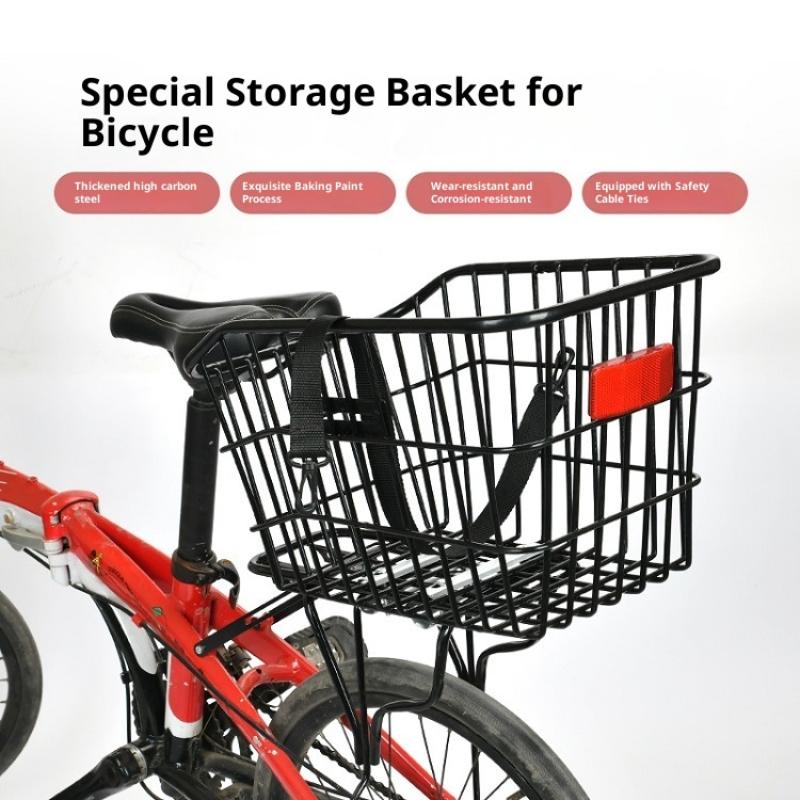 Bike Rear Basket With Rear Lig - Cycling Gear Shelf recension och pris