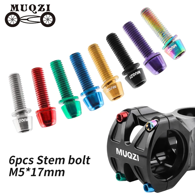 MUQZI 6pcs Stem Bolts M5x17mm  - Bike Stem Riser recension och pris