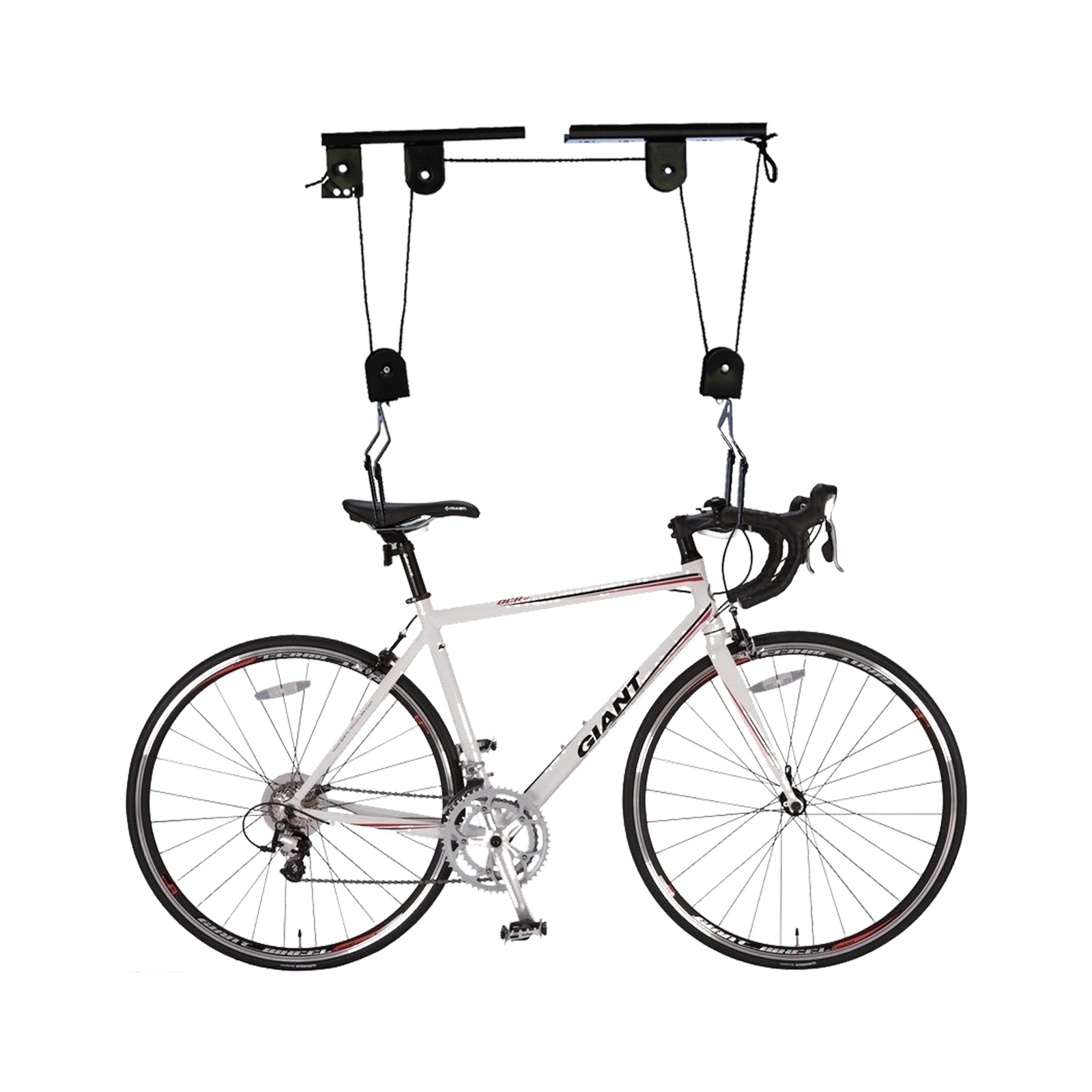 Black Bicycle Lift with Ceilin - Cycling Gear Wall Hanger recension och pris