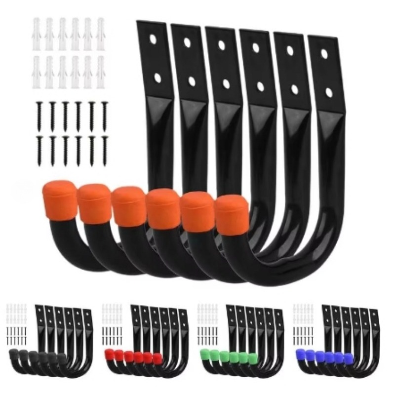 6PCS/Set Bike Wall Mount Hooks - Cycling Gear Wall Hanger recension och pris