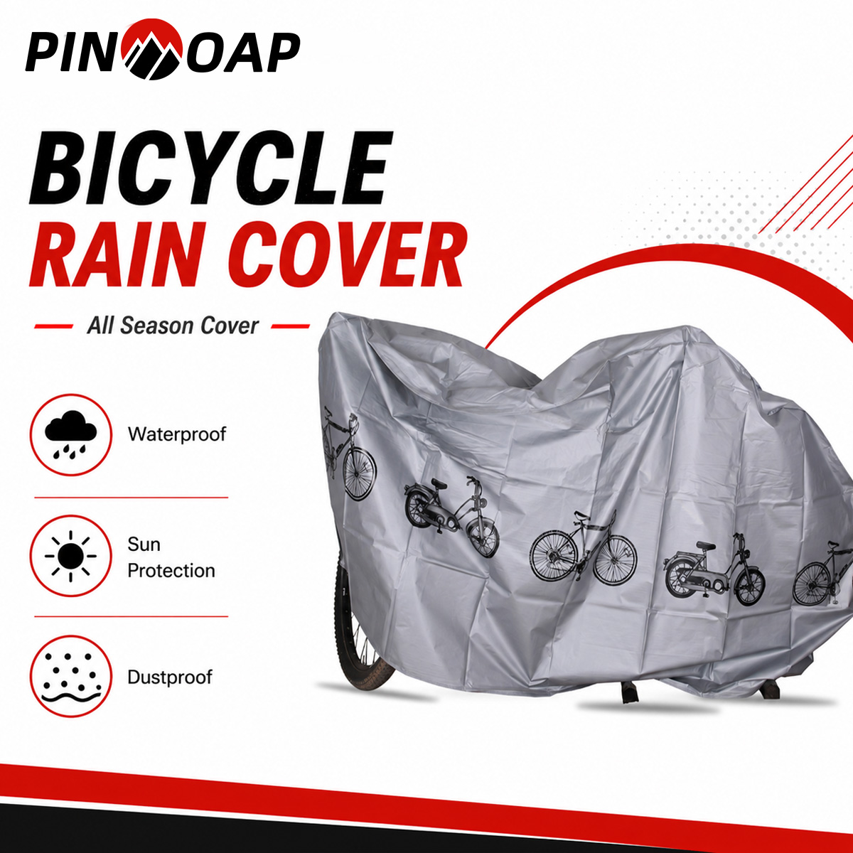 PINMOAP Universal Bicycle Rain - Cycling Gear Travel Bag recension och pris