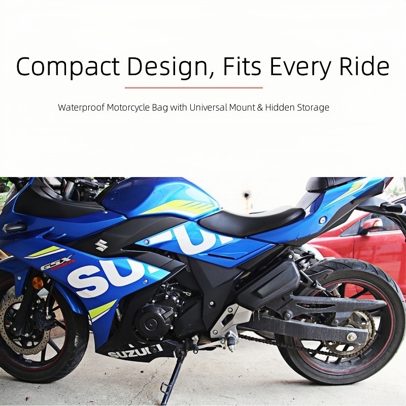 Motorcycle & Bike Side Bag | E - Carbon Fiber Saddle recension och pris