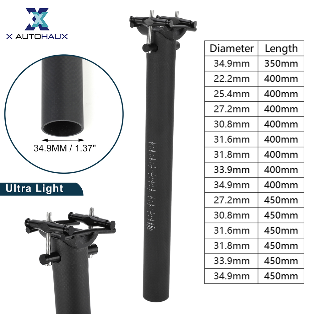 X Autohaux Bike Seat Posts Ult - Carbon Fiber Saddle recension och pris