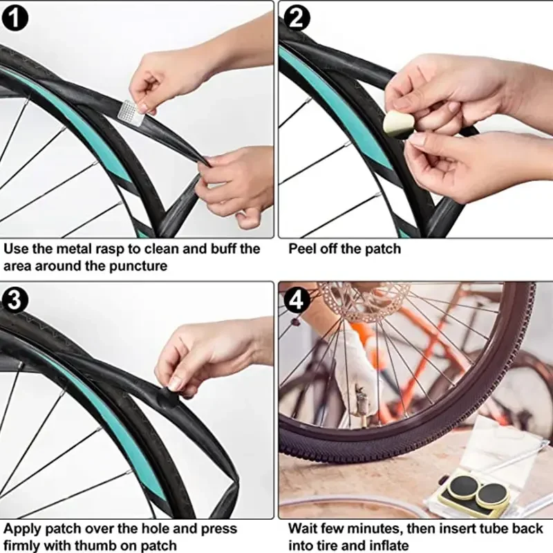 50Pcs Glue-Free Bike Tire Patc - Bicycle Repair Kit recension och pris