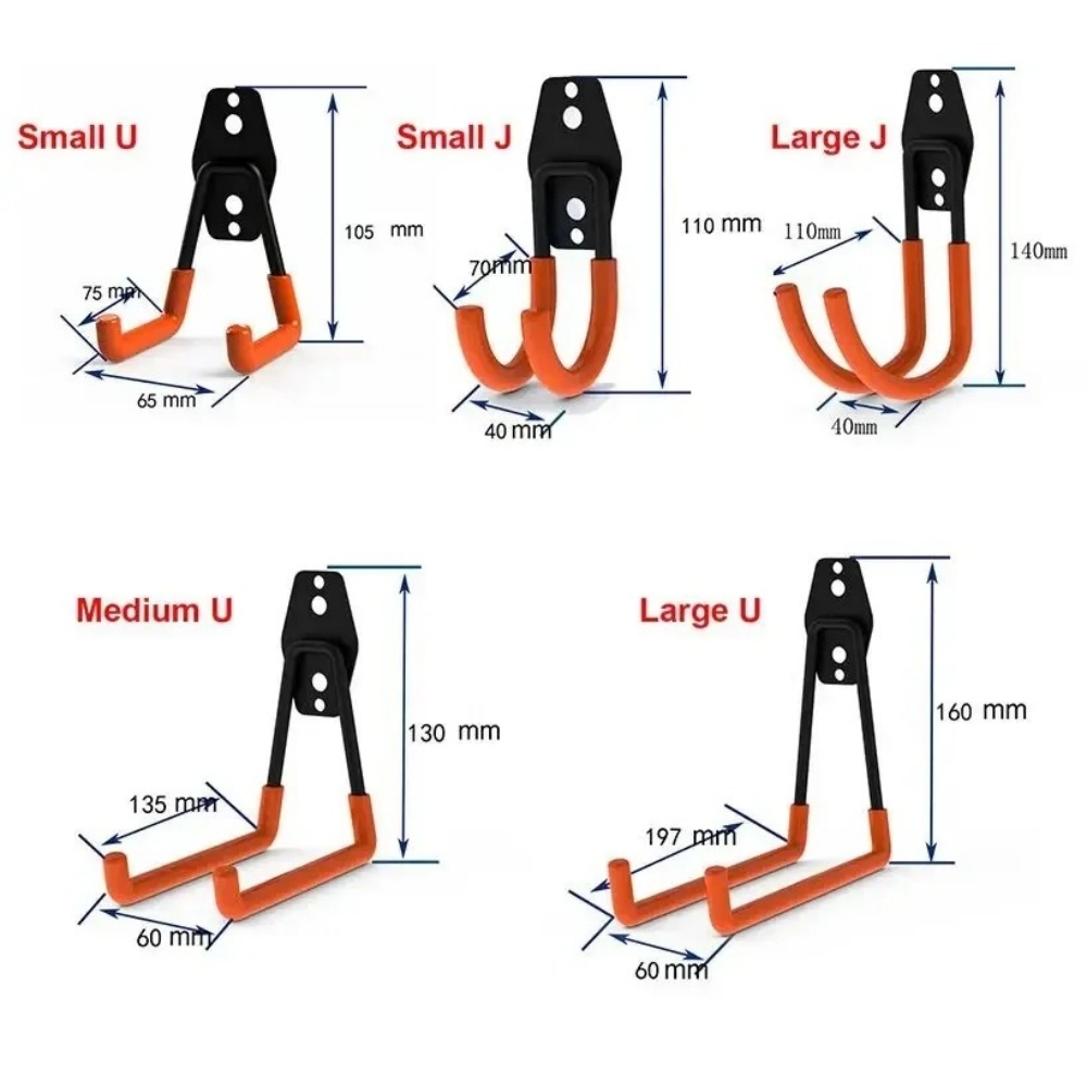 Heavy Duty Metal Bike Wall Mou - Cycling Gear Wall Hanger recension och pris