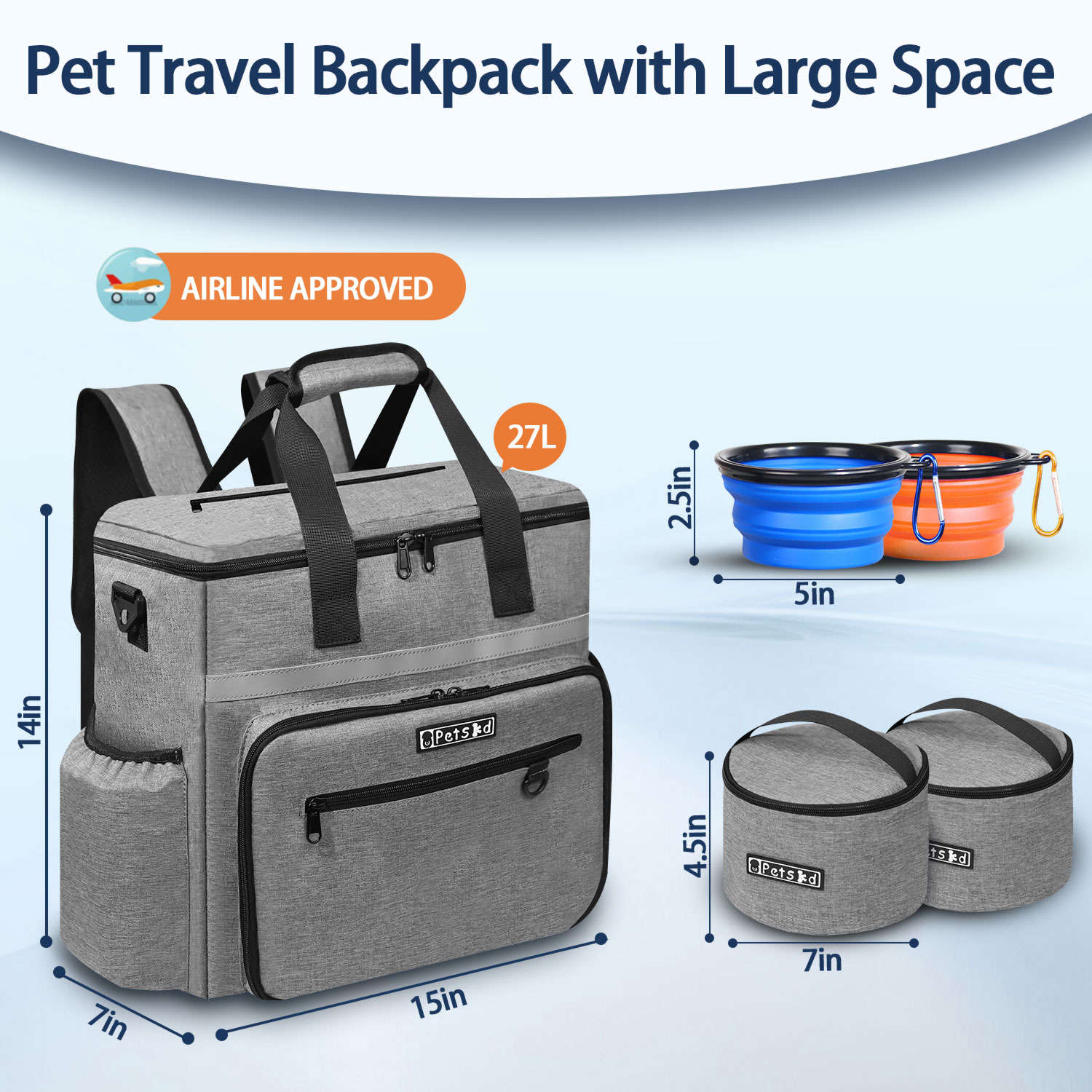 Petskd Outdoor Dog Organizer B - Cycling Gear Travel Bag recension och pris