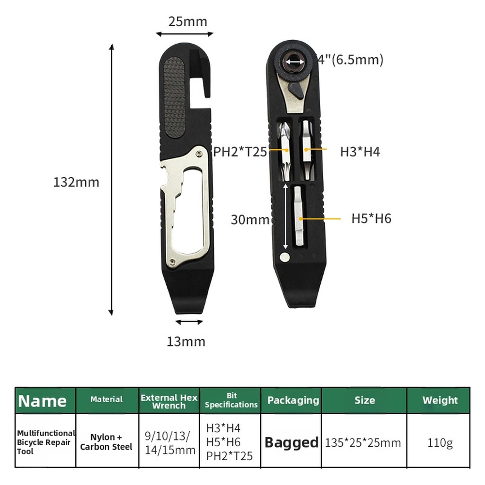 Portable Bicycle Repair Tool K - Bicycle Repair Kit recension och pris
