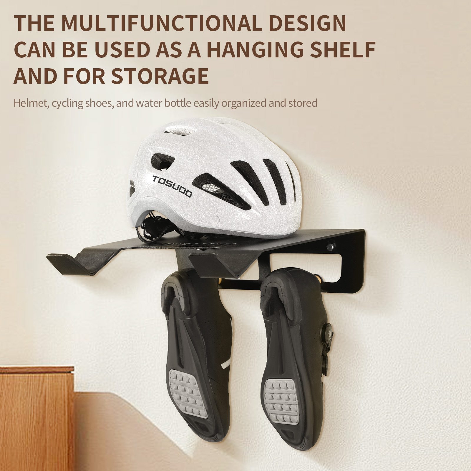 TOSUOD Bicycle Wall Mount Rack - Cycling Gear Wall Hanger recension och pris