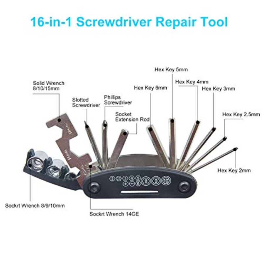 Bike Repair Kit Contains 16-in - Bicycle Repair Kit recension och pris