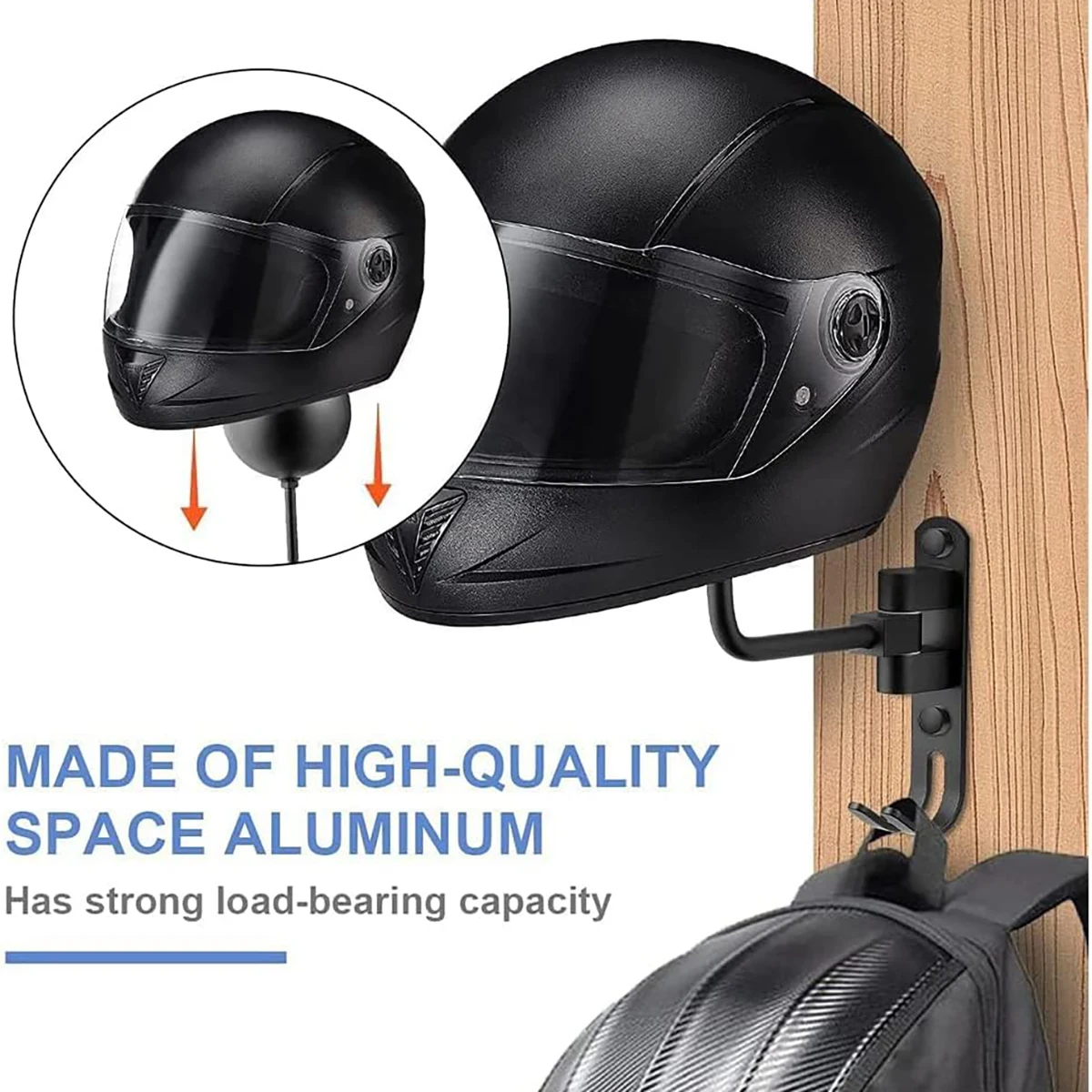 Motorcycle Helmet Rack Wall Mo - Cycling Gear Wall Hanger recension och pris