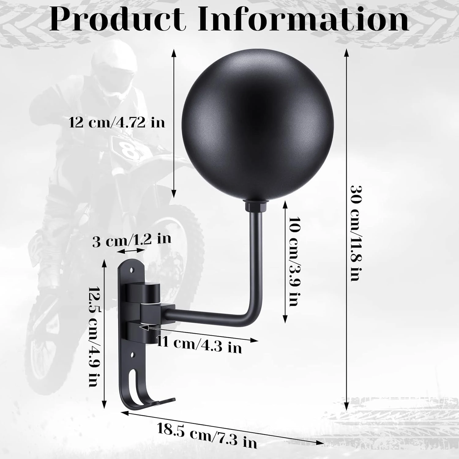 Motorcycle Helmet Rack Wall Mo - Cycling Gear Wall Hanger recension och pris