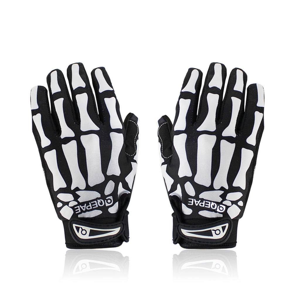 1Pair Skeleton Bike Gloves Ful - Cycling Gear Gifts recension och pris