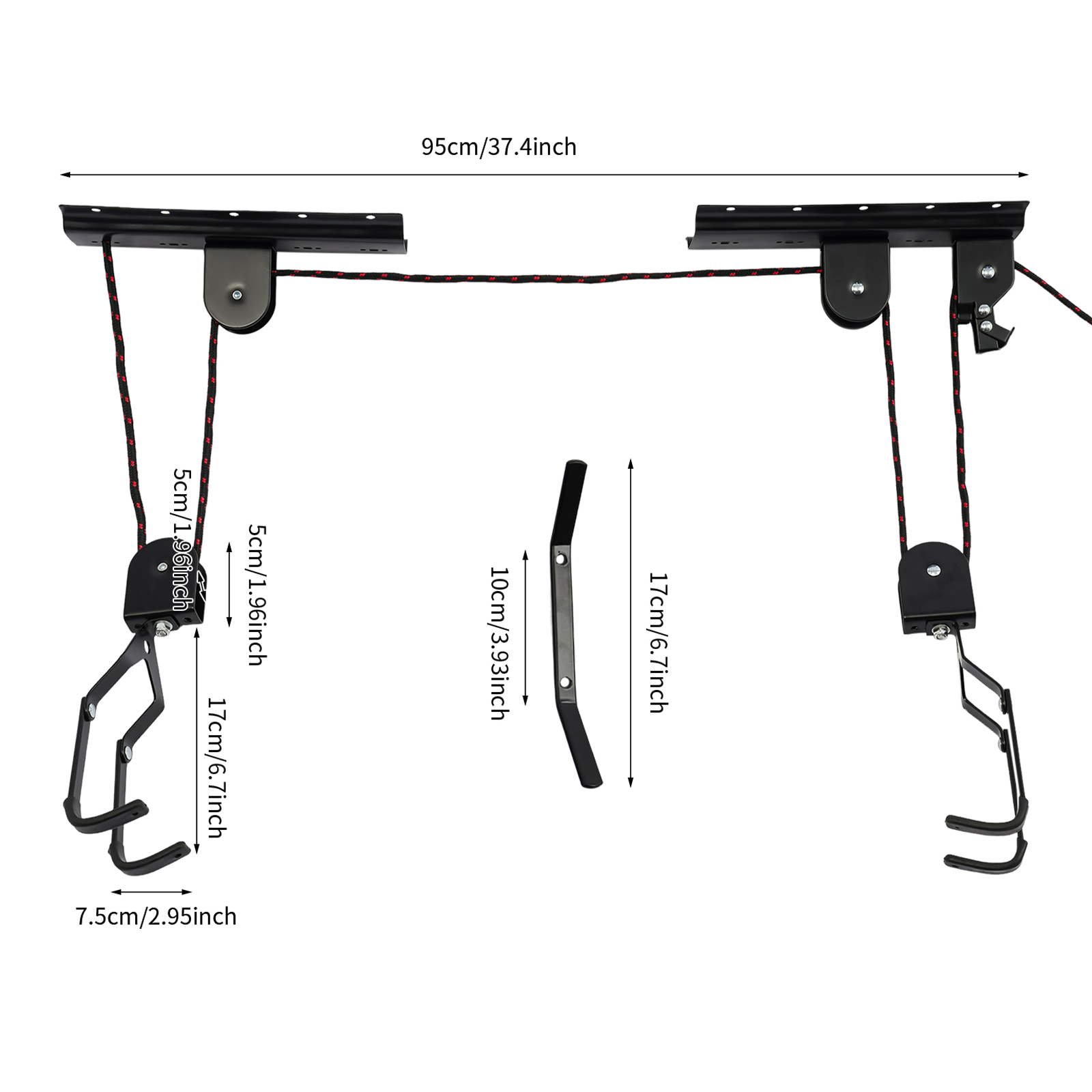 Bike Hoist for Garage Ceiling, - Cycling Gear Wall Hanger recension och pris