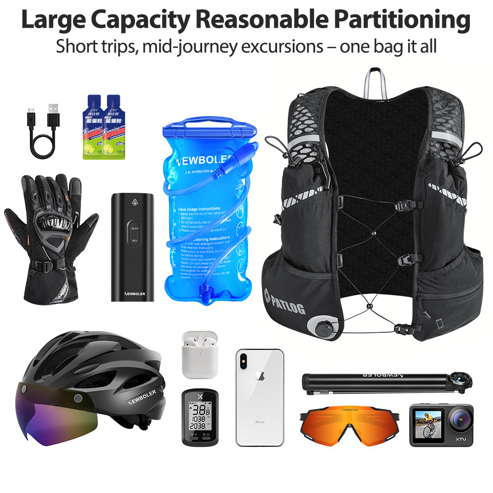 8L Breathable Hydration Vest P - Cycling Gear Travel Bag recension och pris