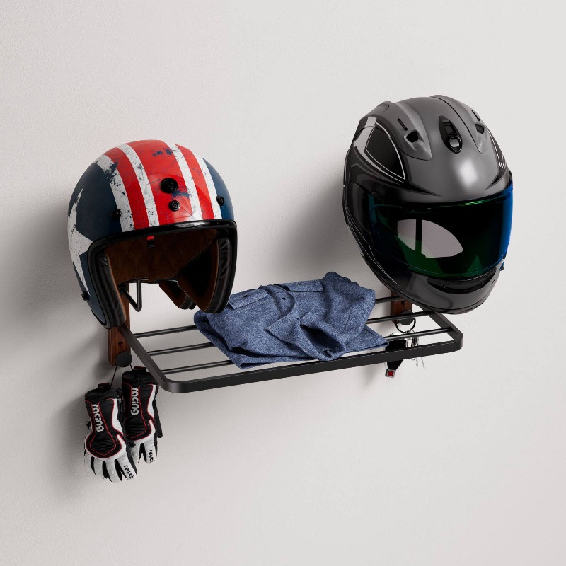 Multifunctional Wall Mount Hel - Cycling Gear Shelf recension och pris